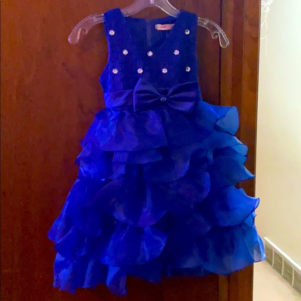 Girls royal blue dress